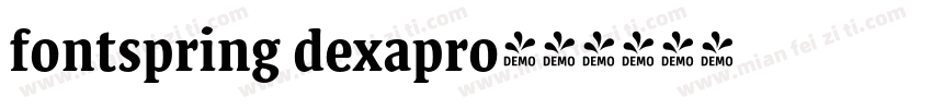 fontspring dexapro字体转换